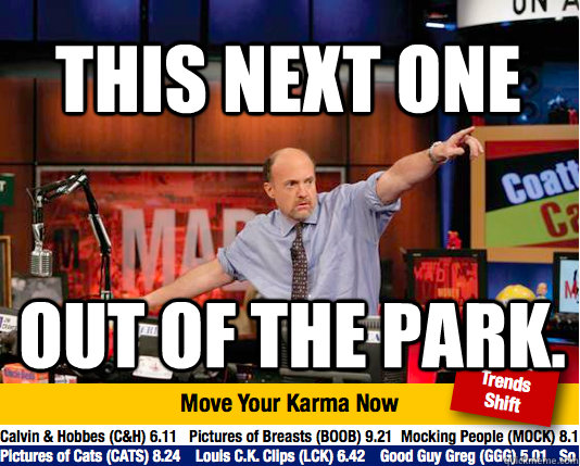 This next one out of the park.  Mad Karma with Jim Cramer