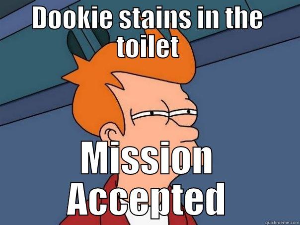 DOOKIE STAINS IN THE TOILET MISSION ACCEPTED Futurama Fry