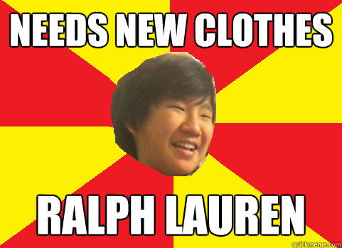 needs new clothes ralph lauren  