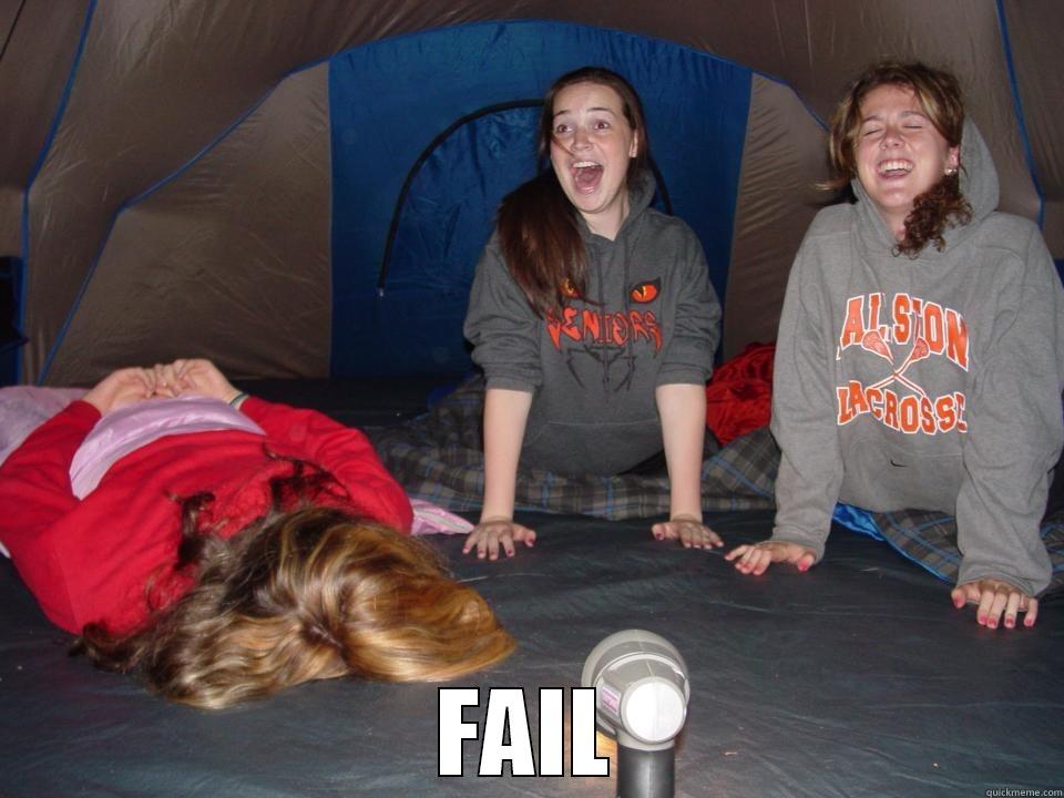 Camping: getting intense, in tents -  FAIL Misc