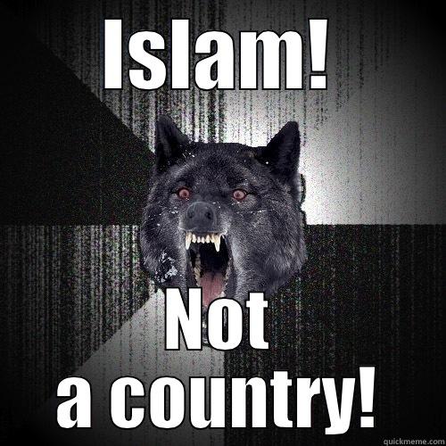 islam not a country - ISLAM! NOT A COUNTRY! Insanity Wolf