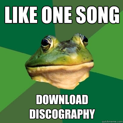 like one song download discography  Foul Bachelor Frog