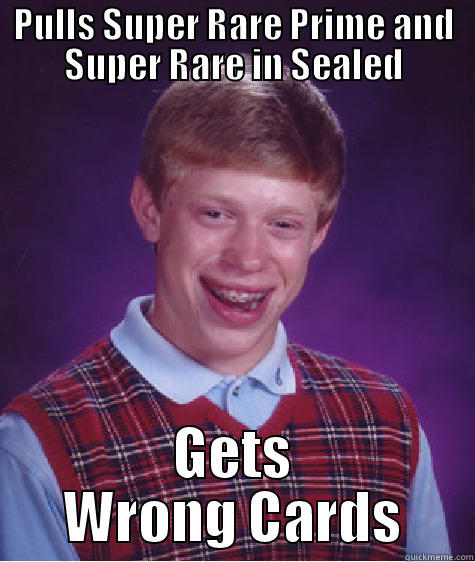 Heroclix Sealed - PULLS SUPER RARE PRIME AND SUPER RARE IN SEALED GETS WRONG CARDS Bad Luck Brian