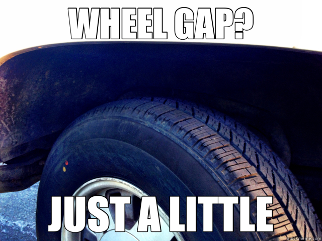 WHEEL GAP? JUST A LITTLE - WHEEL GAP? JUST A LITTLE  Misc