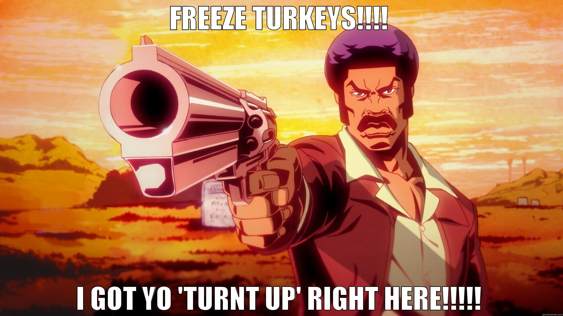 FREEZE TURKEYS!!!! I GOT YO 'TURNT UP' RIGHT HERE!!!!! Misc