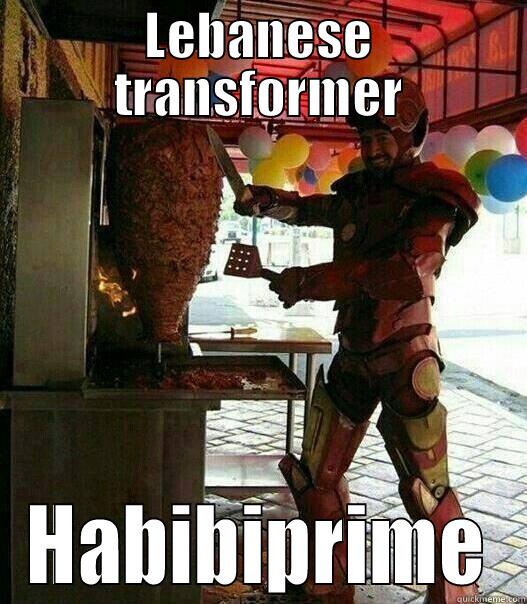 Lebanese transformer - LEBANESE TRANSFORMER HABIBIPRIME Misc