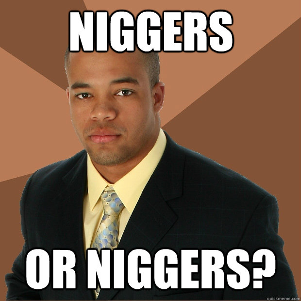 niggers or niggers?  Successful Black Man