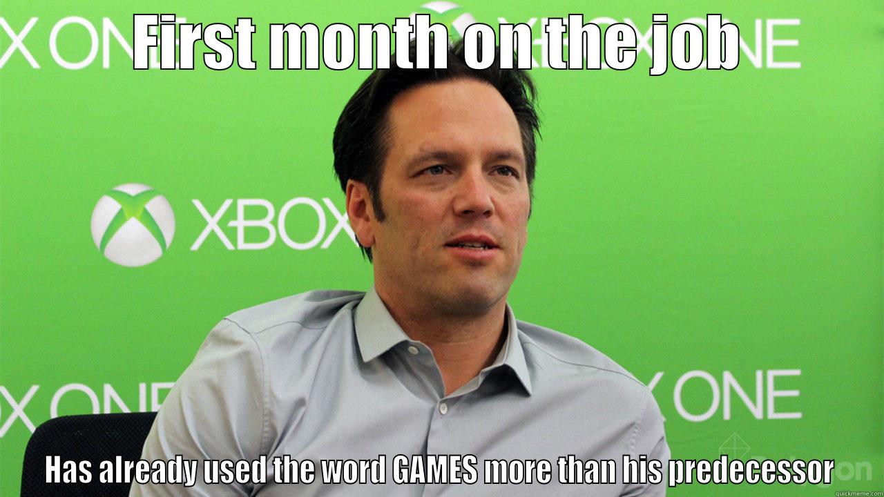 FIRST MONTH ON THE JOB HAS ALREADY USED THE WORD GAMES MORE THAN HIS PREDECESSOR Misc