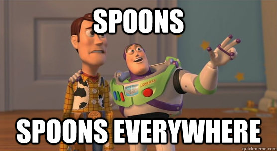 Spoons spoons everywhere  Toy Story Everywhere