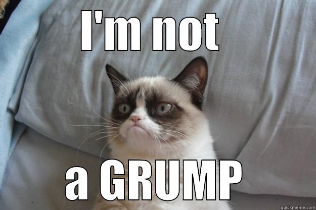 I'M NOT  A GRUMP Grumpy Cat