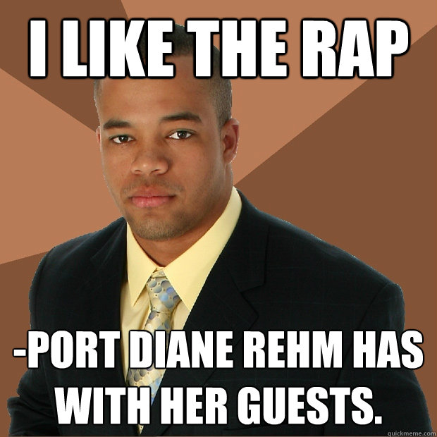 I like the rap -port Diane Rehm has with her guests.  Successful Black Man