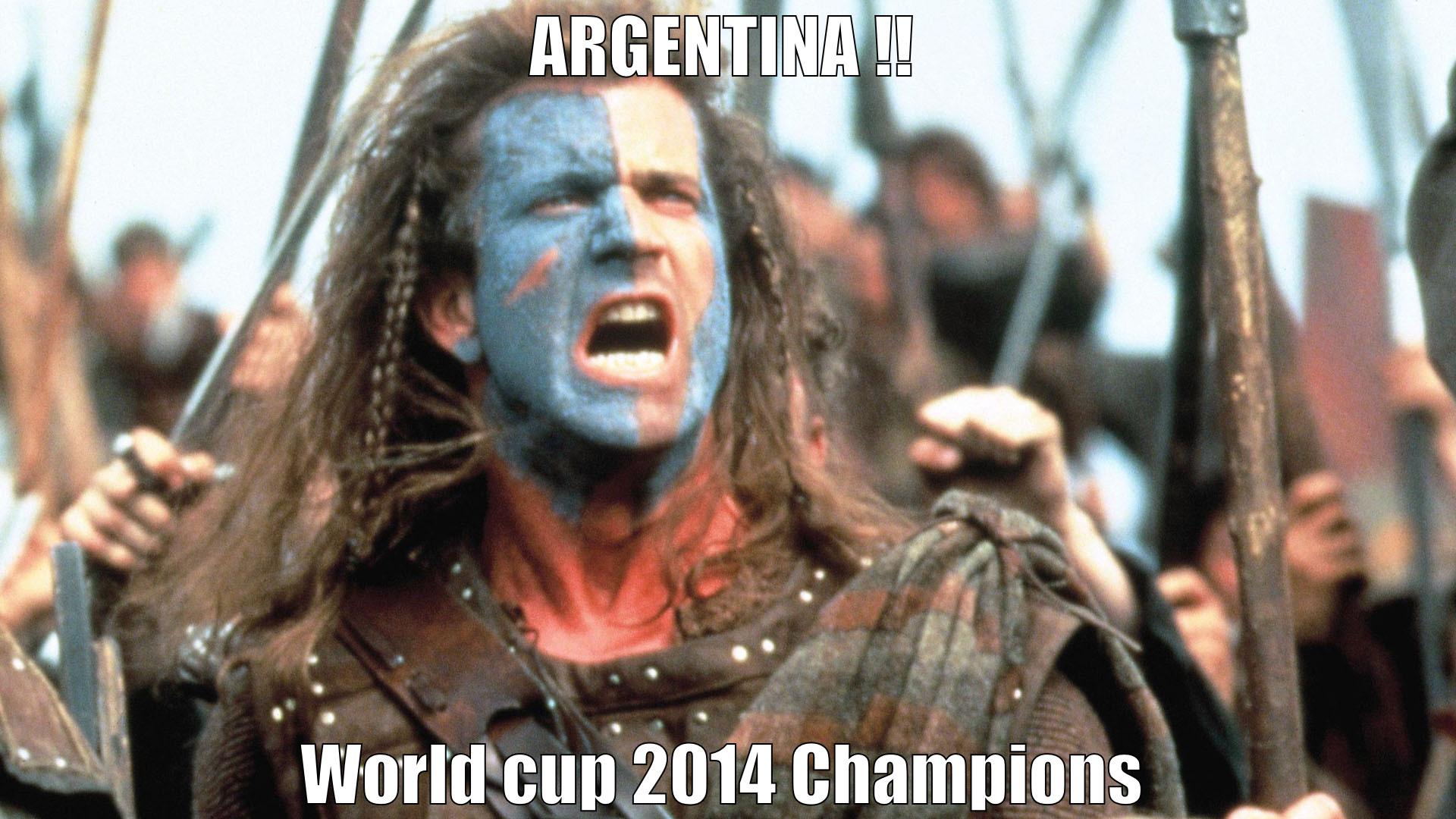 ARGENTINA !! WORLD CUP 2014 CHAMPIONS Misc