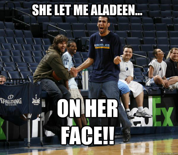 She Let me Aladeen... ON HER FACE!! - She Let me Aladeen... ON HER FACE!!  Haddadi Aladeen