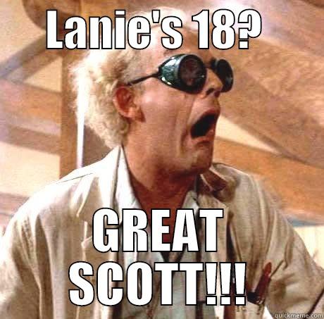      LANIE'S 18?        GREAT SCOTT!!! Misc