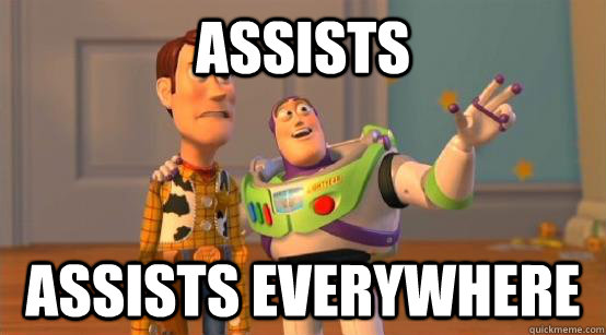 assists assists everywhere  
