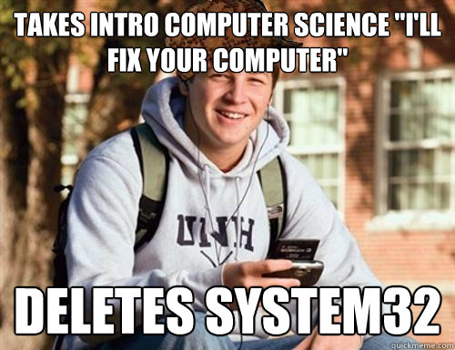 takes intro computer science 