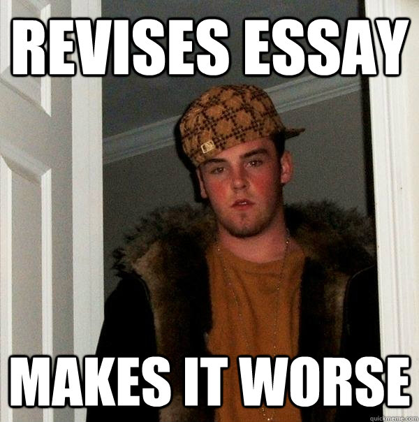 Revises Essay Makes it worse  Scumbag Steve