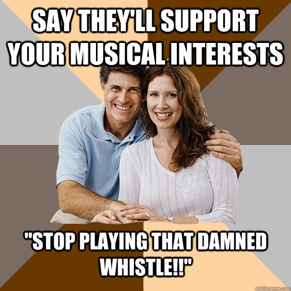 say they'll support your musical interests 