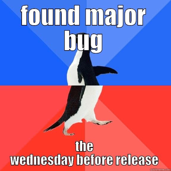 FOUND MAJOR BUG THE WEDNESDAY BEFORE RELEASE Socially Awkward Awesome Penguin