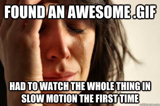 Found an awesome .gif had to watch the whole thing in slow motion the first time  First World Problems