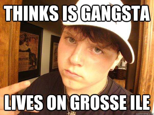 Thinks is Gangsta Lives on Grosse Ile - Thinks is Gangsta Lives on Grosse Ile  Suburban Gangster