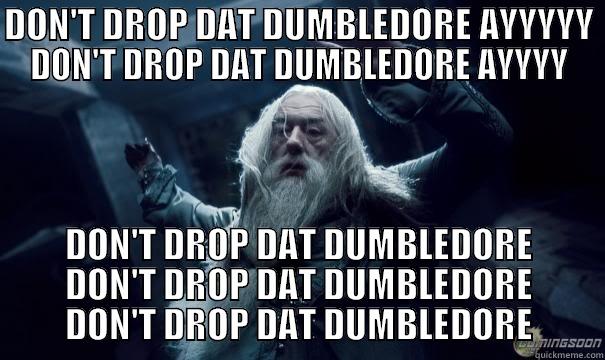 Don't drop it. - DON'T DROP DAT DUMBLEDORE AYYYYY DON'T DROP DAT DUMBLEDORE AYYYY DON'T DROP DAT DUMBLEDORE DON'T DROP DAT DUMBLEDORE DON'T DROP DAT DUMBLEDORE Misc