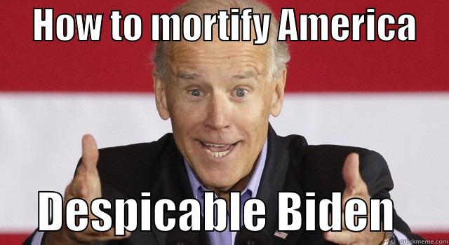     HOW TO MORTIFY AMERICA          DESPICABLE BIDEN      Misc