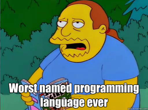 Worst named programming language ever  Comic Book Guy