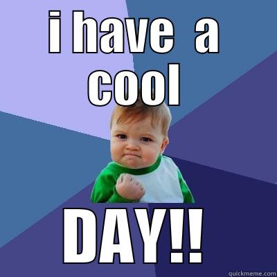 I HAVE  A COOL DAY!! Success Kid