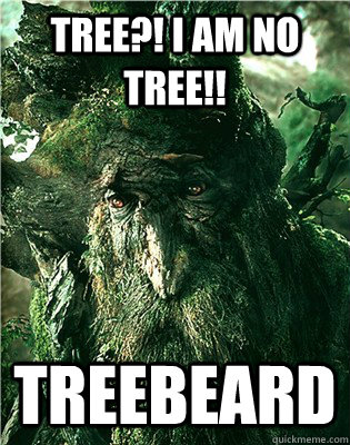 Tree?! i am no tree!! Treebeard - Tree?! i am no tree!! Treebeard  Scumbag tree