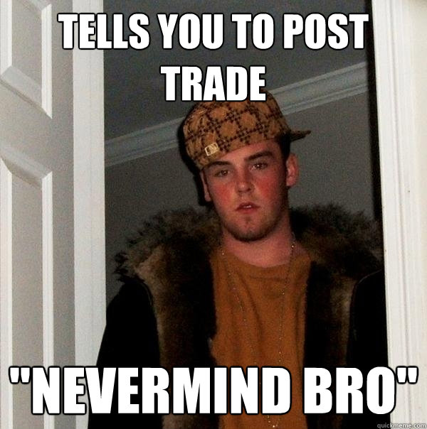 tells you to post trade 