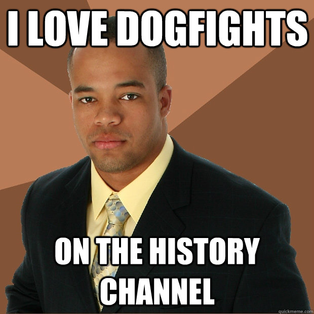 I love dogfights On the history channel  Successful Black Man