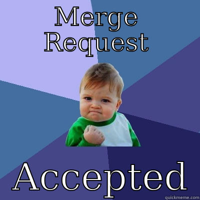 MERGE REQUEST   ACCEPTED Success Kid
