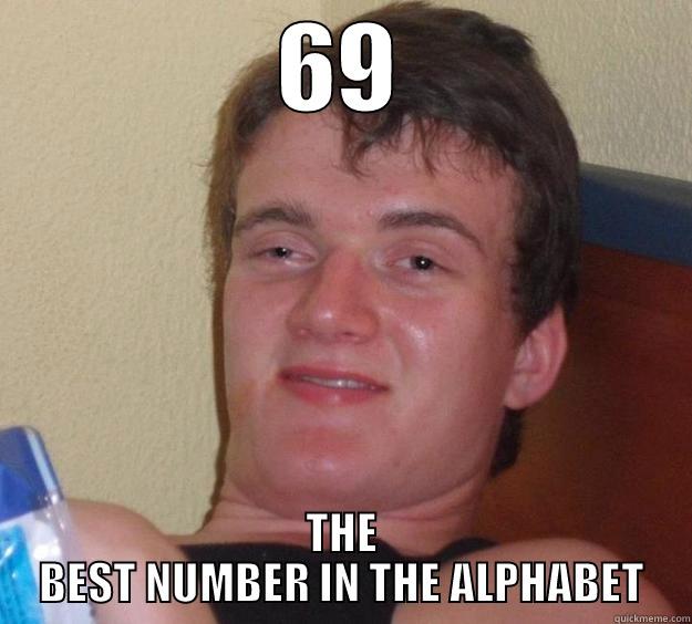 Best Number in the Alphabet - 69 THE BEST NUMBER IN THE ALPHABET 10 Guy