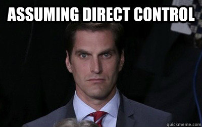 ASSUMING DIRECT CONTROL   Menacing Josh Romney