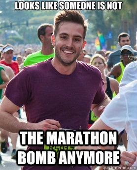 Looks like someone is not the marathon bomb anymore  Ridiculously photogenic guy