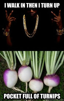 I walk in then i turn up Pocket full of turnips - I walk in then i turn up Pocket full of turnips  Misc