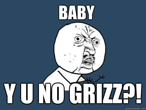 Baby y u no grizz?!  Y U No