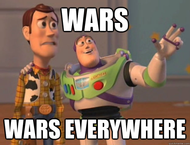 Wars Wars everywhere  Buzz Lightyear