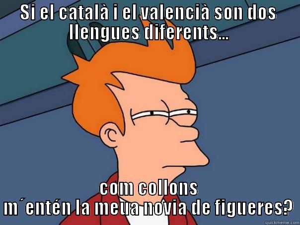 valencià dels collons - SI EL CATALÀ I EL VALENCIÀ SON DOS LLENGUES DIFERENTS... COM COLLONS M´ENTÉN LA MEUA NOVIA DE FIGUERES? Futurama Fry