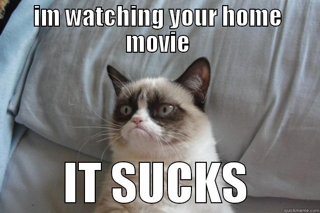 IM WATCHING YOUR HOME MOVIE IT SUCKS Grumpy Cat