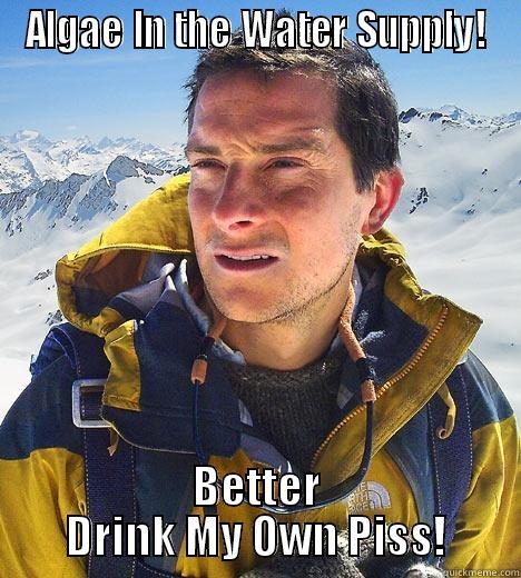 ALGAE IN THE WATER SUPPLY! BETTER DRINK MY OWN PISS! Bear Grylls