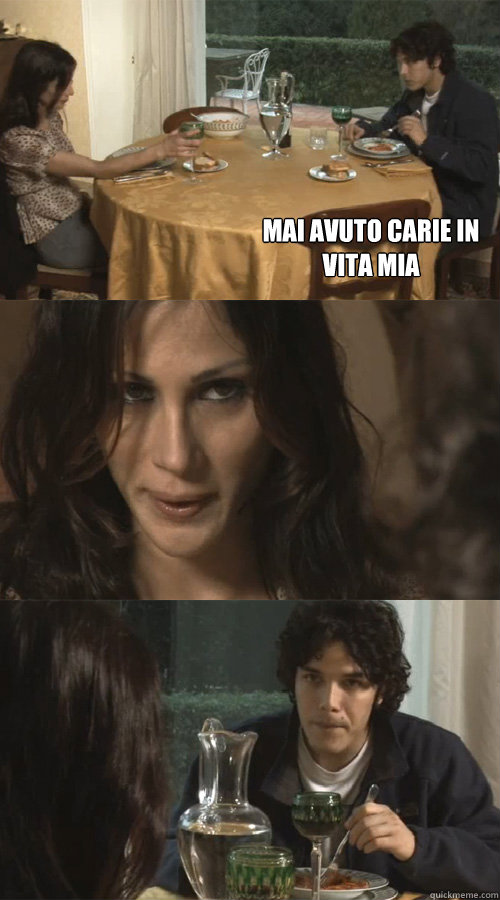 mai avuto carie in vita mia    Ravioli