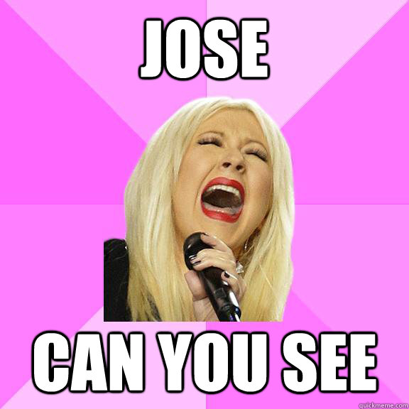 jose can you see - jose can you see  Wrong Lyrics Christina