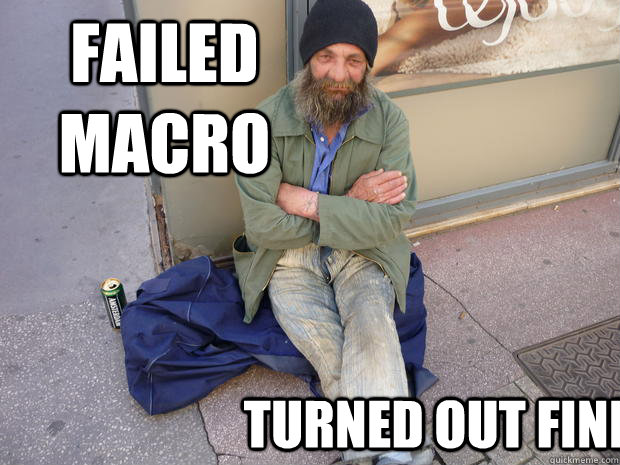 Failed Macro Turned out Fine  Hipster Homeless Guy