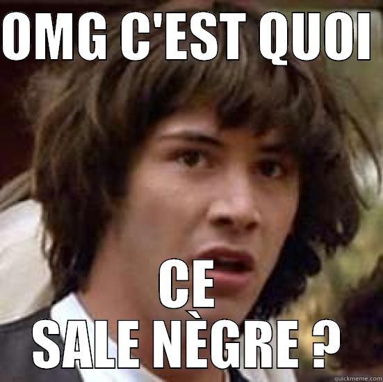 OMG C'EST QUOI  CE SALE NÈGRE ? conspiracy keanu