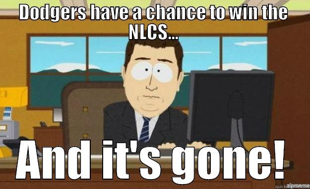 DODGERS HAVE A CHANCE TO WIN THE NLCS... AND IT'S GONE! aaaand its gone