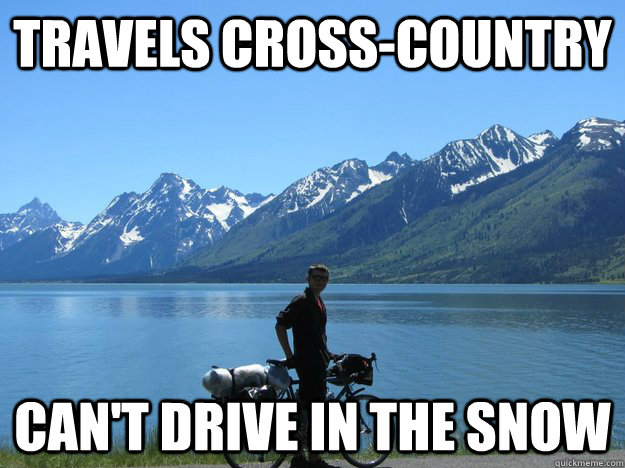 Travels cross-country Can't drive in the snow - Travels cross-country Can't drive in the snow  Misc