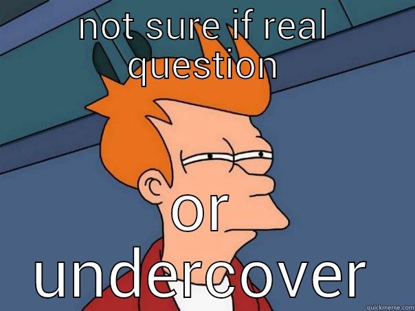 copz questioning - NOT SURE IF REAL QUESTION OR UNDERCOVER Futurama Fry