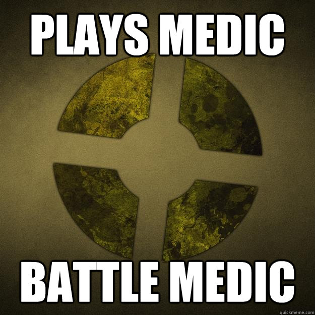 plays medic battle medic  